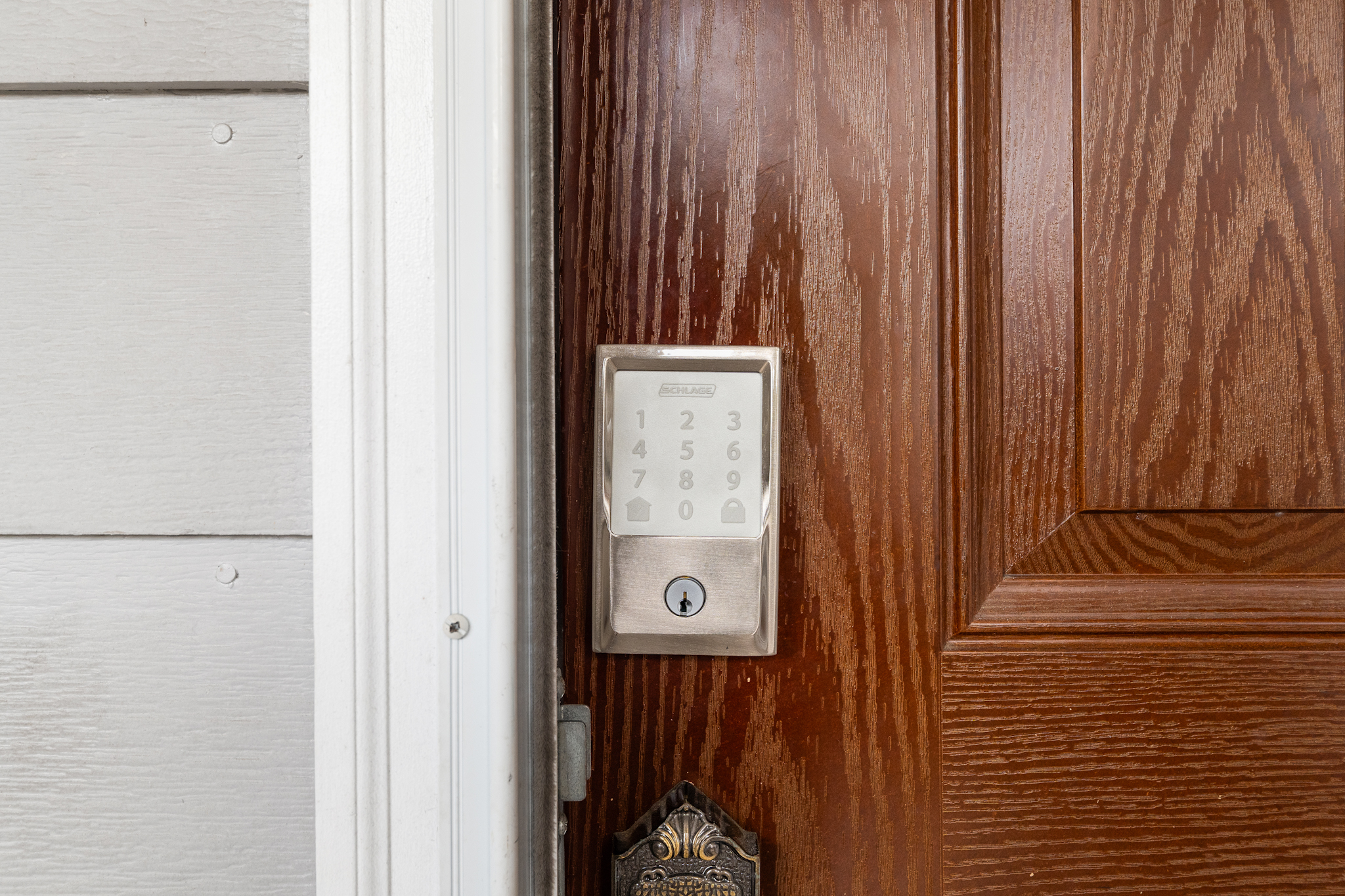 Decorated living room space