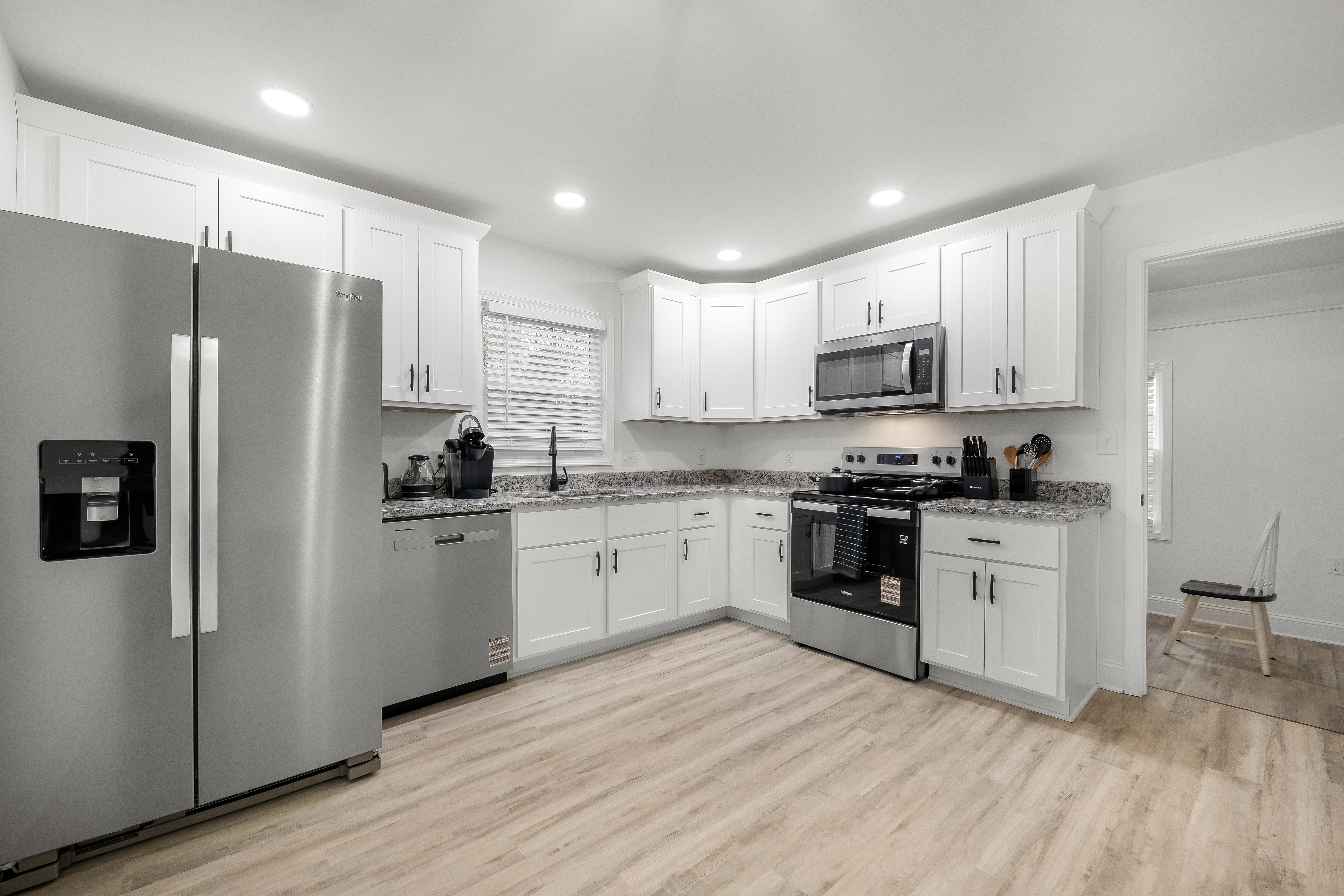 Comfortable workspace in property