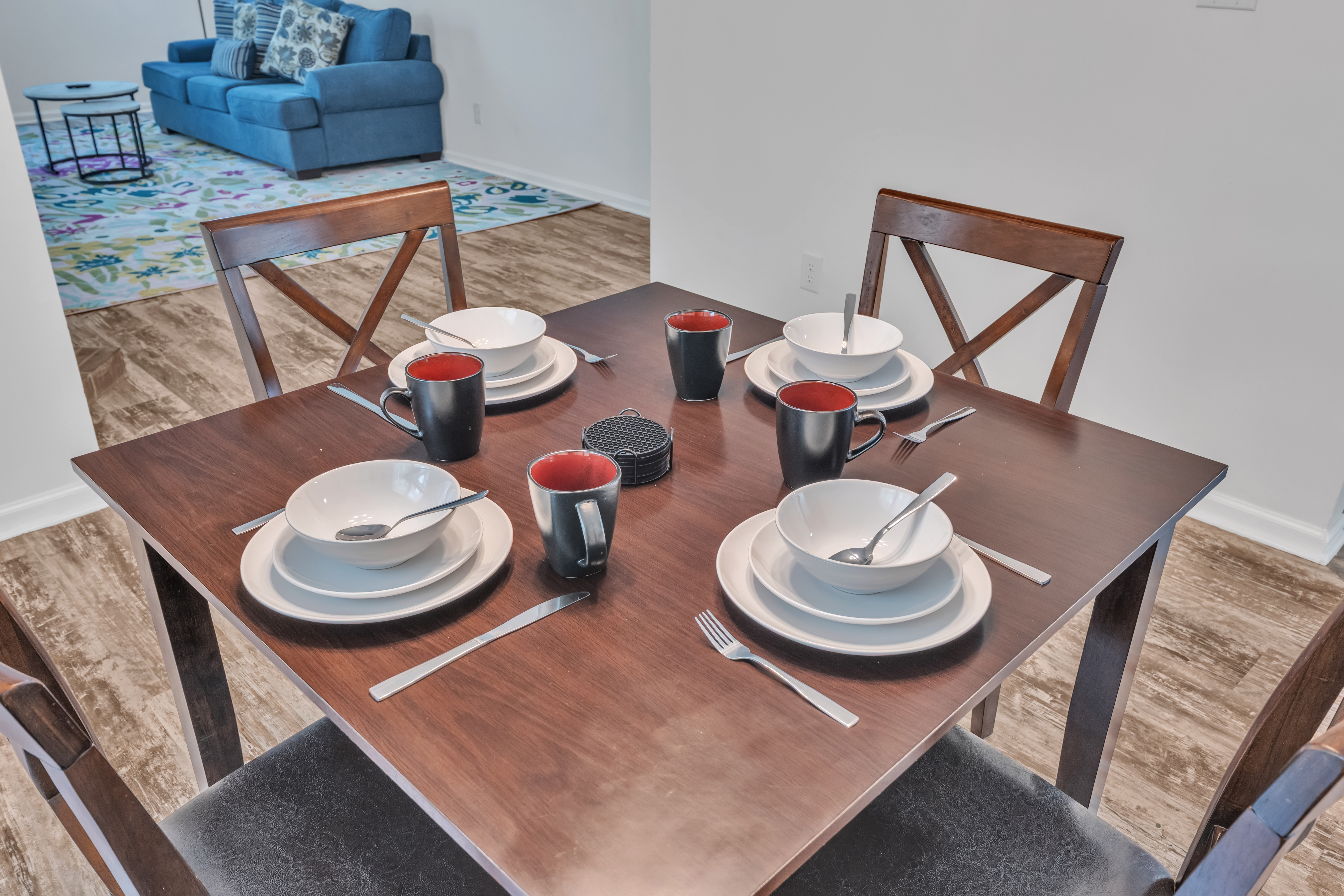 Furnished guest bedroom